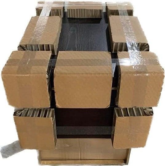 Honeycomb corner blocks on furniture
