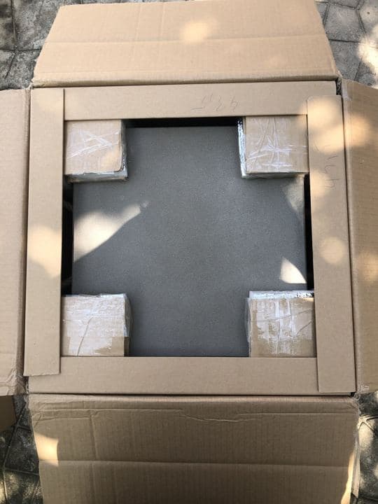 Corner blocks inside a carton