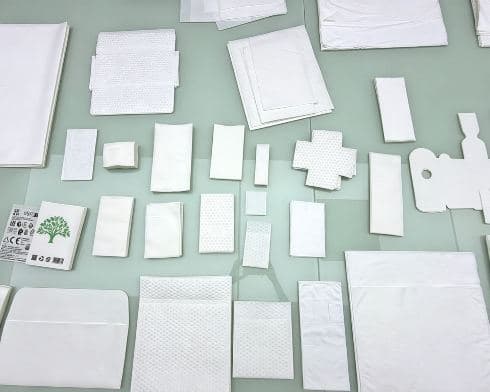Custom die-cut fiber shapes